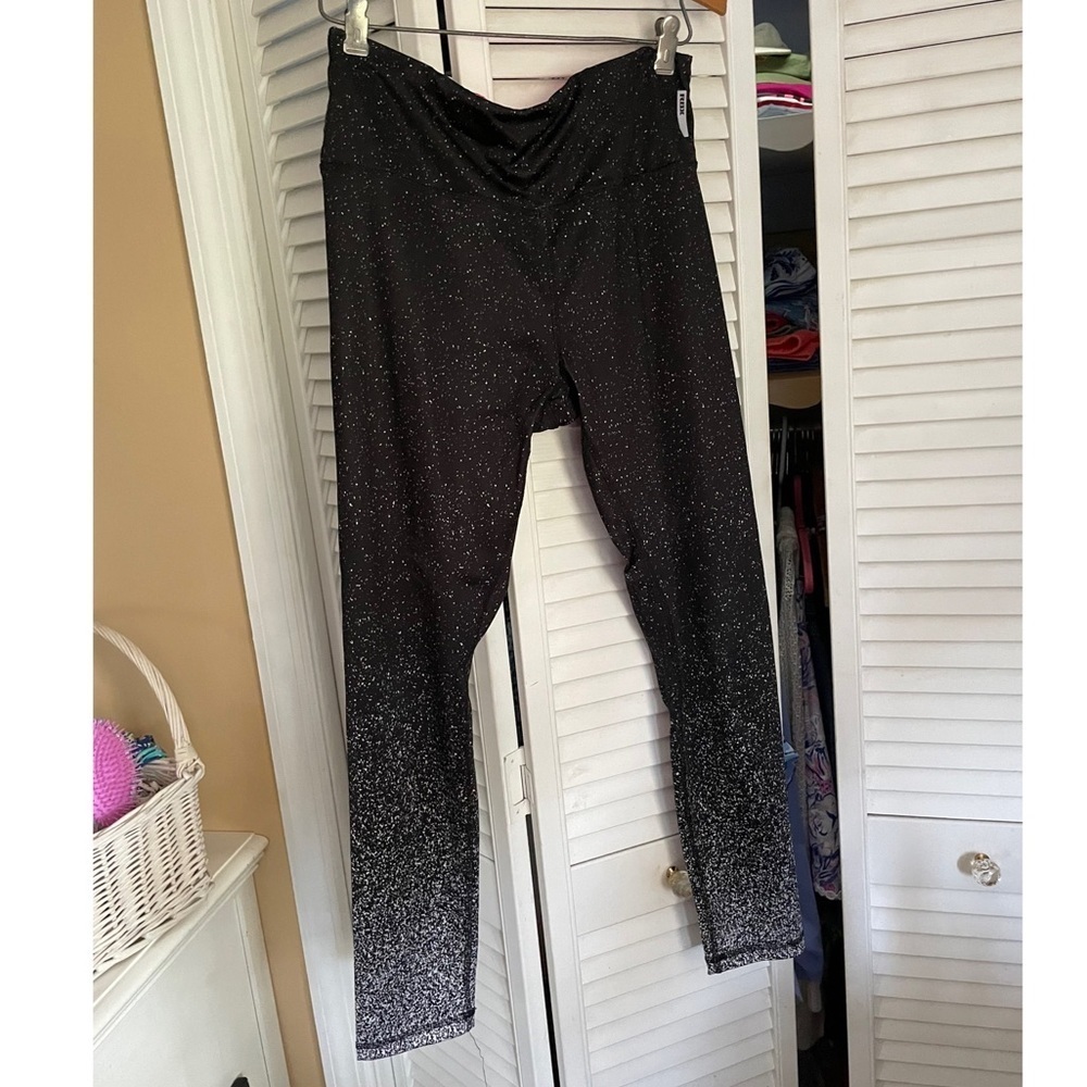 RDX Athletic leggings silver sparkle